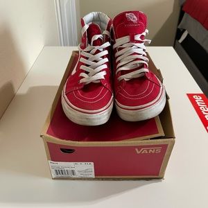 Men’s Red Canvas Skate Highs Sz11.5